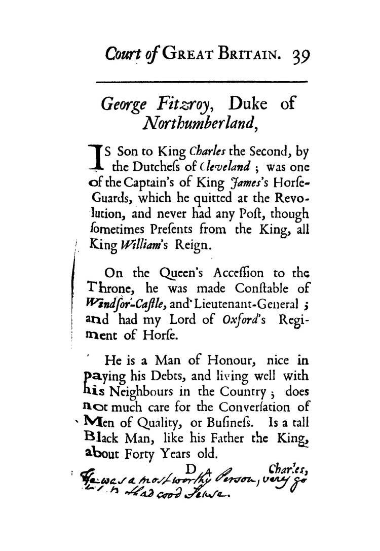 George FitzRoy, Duke of Northumberland